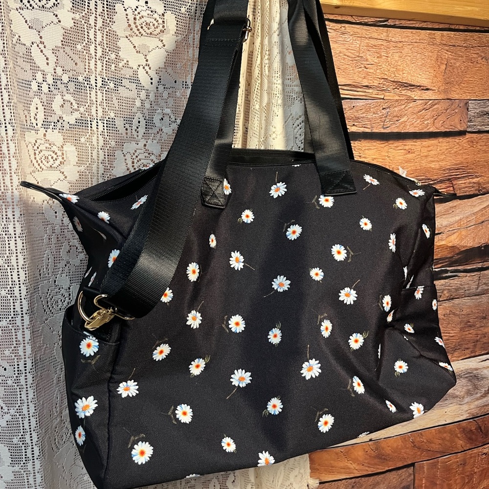 Alice and Olivia Daisy Duffel Weekender Tote Bag - Picture 7 of 13